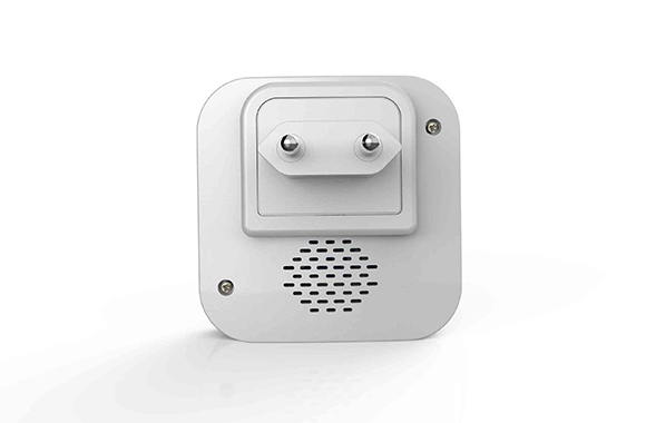 Wireless caregiver pager system back view