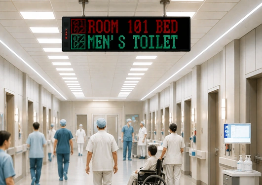 POCSAG wireless nurse call system for hospitals