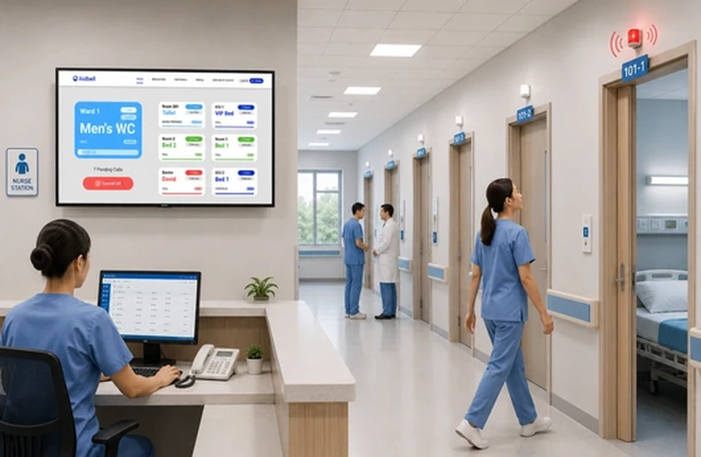 LoRa wireless nurse call system for hospitals